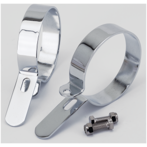 P-STYLE MUFFLER CLAMP Chr 3-1/2" muffler body clamp set