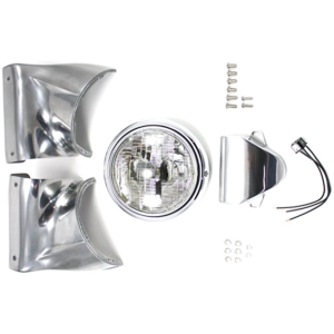 DUO GLIDE & ELECTRA GLIDE HEADLIGHT NACELLE KIT Polished Nacelle kit FLH60-84