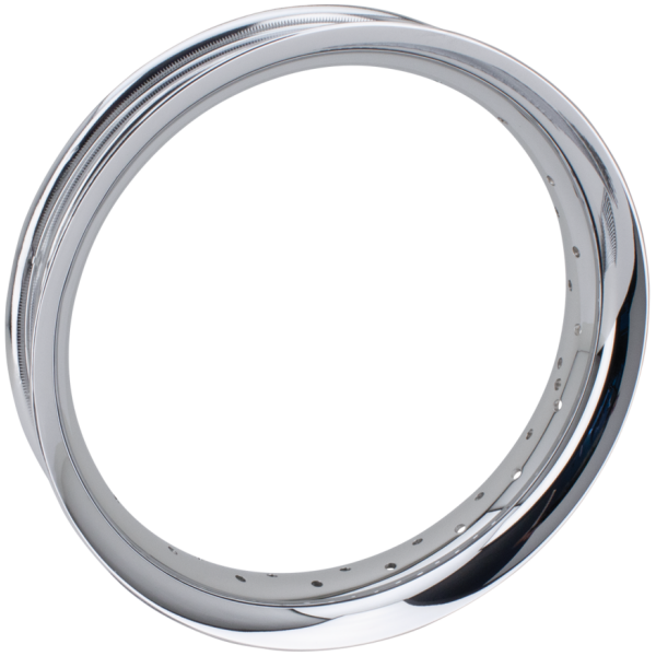CHROME ALUMINUM PROFILE REAR WHEEL RIMS Chrome Smoothie rim 3.00x16 40H