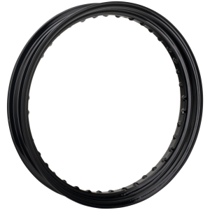 BLACK STOCK REPLACEMENT DROP CENTER RIMS Gloss black DC rim 3.00x19" 40H 07-up