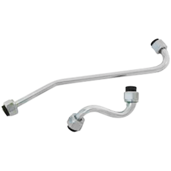 OIL LINES FOR EARLY BIG TWIN Chrome filter return oil lines BT36-57