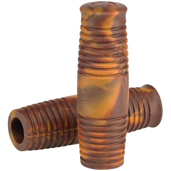 LOWBROW CUSTOMS HANDLEBAR GRIPS Lowbrow Cole Foster Grips 1" Brown