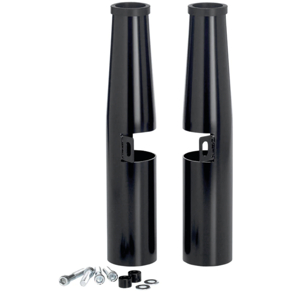 LOWBROW CUSTOMS FRONT FORK SHROUDS FOR 39MM FORKS Fork Covers 39mm Black XL87-22