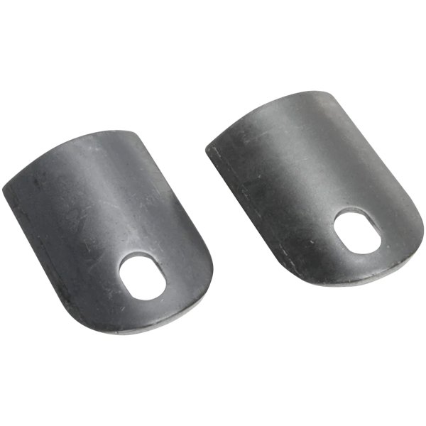LOWBROW CUSTOMS WELD-ON GAS TANK TABS Slotted Gas Tank Mounting Tab Set