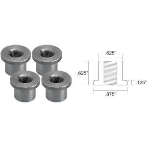 LOWBROW CUSTOMS WELD-IN TANK MOUNT AND FUEL VALVE BUNGS