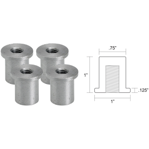 LOWBROW CUSTOMS WELD-IN TANK MOUNT AND FUEL VALVE BUNGS