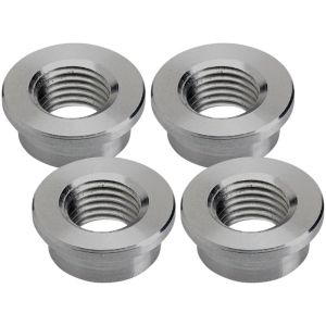 LOWBROW CUSTOMS WELD-IN TANK MOUNT AND FUEL VALVE BUNGS Weld-In Steel Petcock Bung 1/4" NPT 4Pck