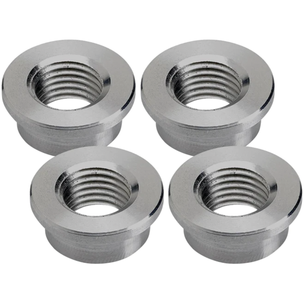 LOWBROW CUSTOMS WELD-IN TANK MOUNT AND FUEL VALVE BUNGS Weld-In Steel Petcock Bung 1/4" NPT 4Pck