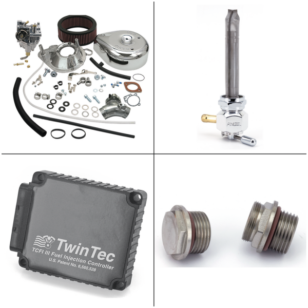 FUEL INJECTION TO CARBURETOR CONVERSION EFI to S&S Super E carb kit TC01-05