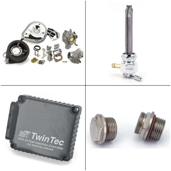 FUEL INJECTION TO CARBURETOR CONVERSION EFI to S&S Super E carb kit TC06-11*