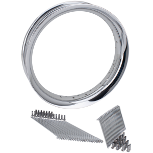 CHROME ALUMINUM PROFILE REAR WHEEL RIMS