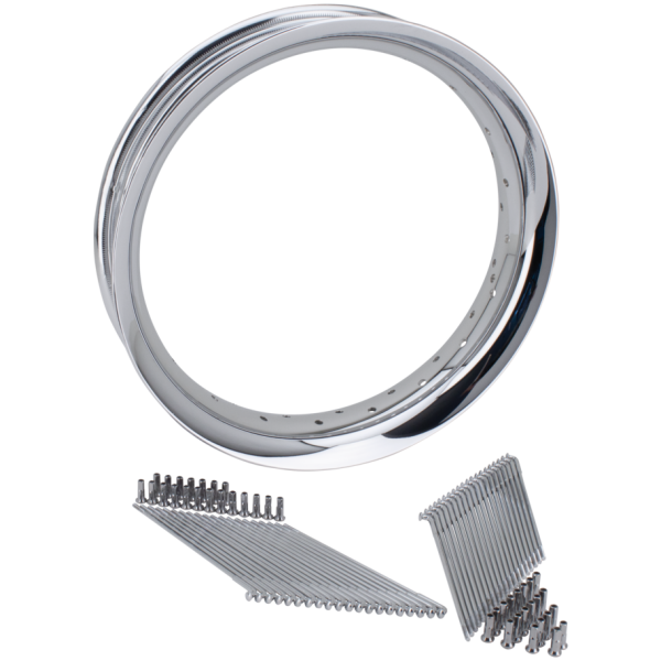 SPOKE KITS FROM ZODIAC Chrome spokes PF16" & DC17" rim 05-up