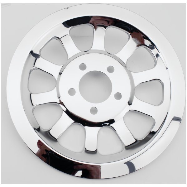 REAR WHEEL BELT PULLEY INSERTS Pulley Cover 70T Chrome FXD07-17