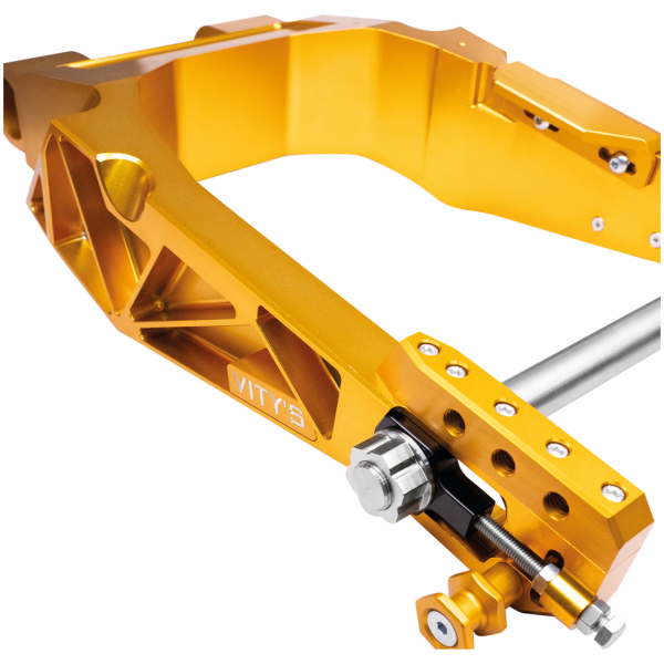 VITY'S BILLET SWING ARM FOR TOURING Vity's Billet Swingarm Gold FLH/T14-Up