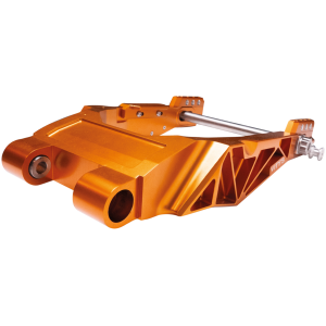 VITY'S BILLET SWING ARM FOR TOURING Vity's Billet Swingarm Orange FLH/T14-Up