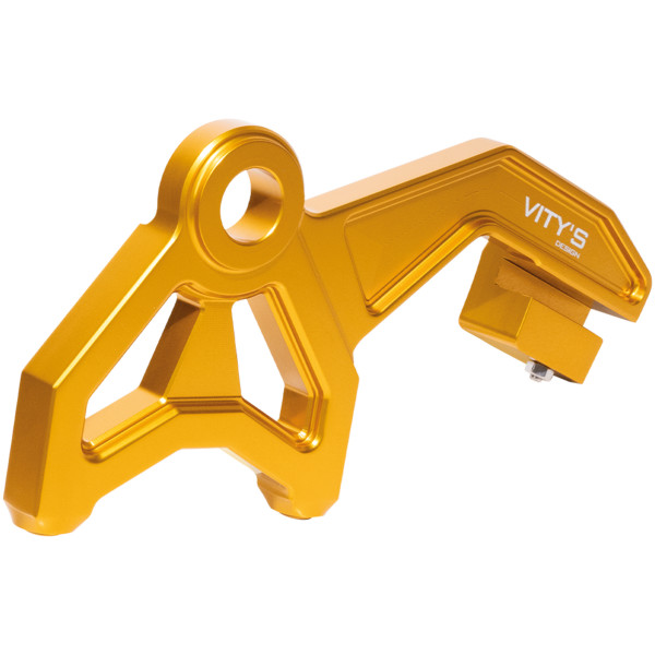 VITY'S BRACKETS FOR RADIAL MOUNT REAR BRAKE CALIPERS Radial Caliper Bracket Gold FLH/T14-Up