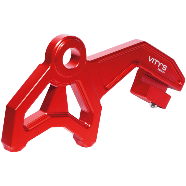 VITY'S BRACKETS FOR RADIAL MOUNT REAR BRAKE CALIPERS Radial Caliper Bracket Red FLH/T14-Up
