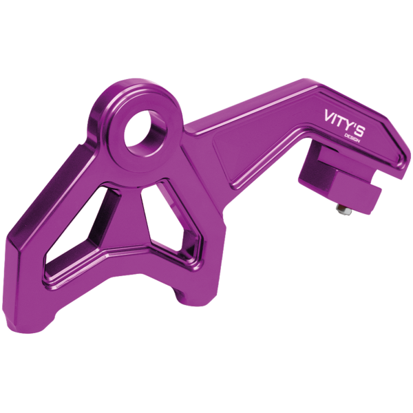 VITY'S BRACKETS FOR RADIAL MOUNT REAR BRAKE CALIPERS Radial Caliper Bracket Purple FLH/T14-Up