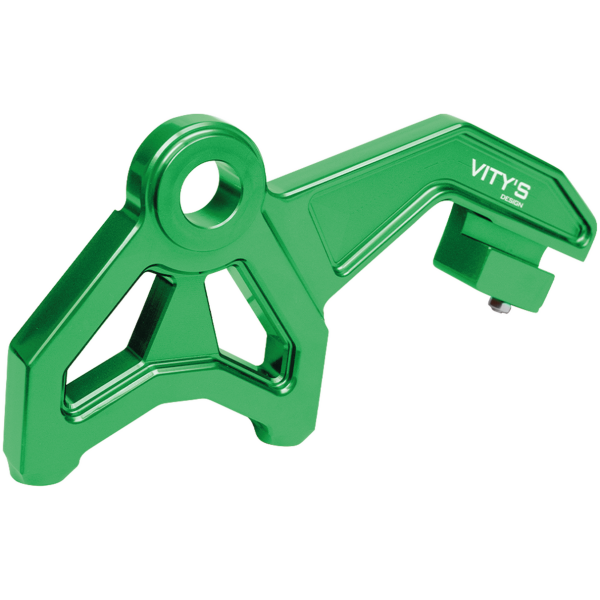 VITY'S BRACKETS FOR RADIAL MOUNT REAR BRAKE CALIPERS Radial Caliper Bracket Green FLH/T14-Up