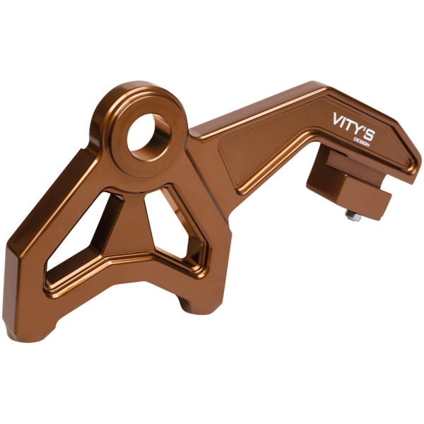 VITY'S BRACKETS FOR RADIAL MOUNT REAR BRAKE CALIPERS Radial Caliper Bracket Bronze FLH/T14-Up