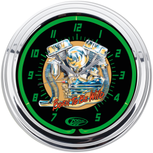 ZODIAC NEON WALL CLOCKS