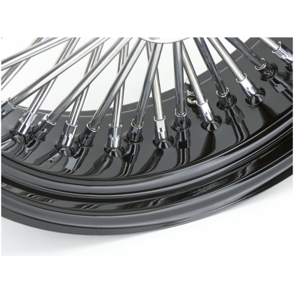 RIDE WRIGHT WHEELS RADIAL LACED FAT 50'S Black spoke Fat Daddy 50  26x3.75