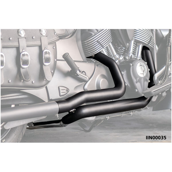 FREEDOM PERFORMANCE TRUE DUAL HEADERS FOR INDIAN Freedom True Dual header Blk Clas/Vint