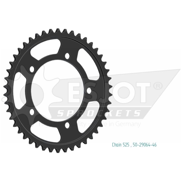 SPROCKET REAR 46T 525