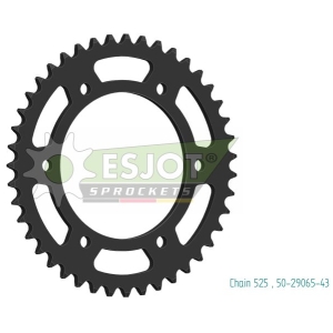SPROCKET REAR 43T 525