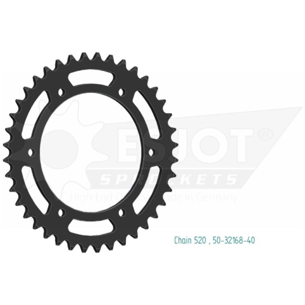 SPROCKET REAR 40T 520
