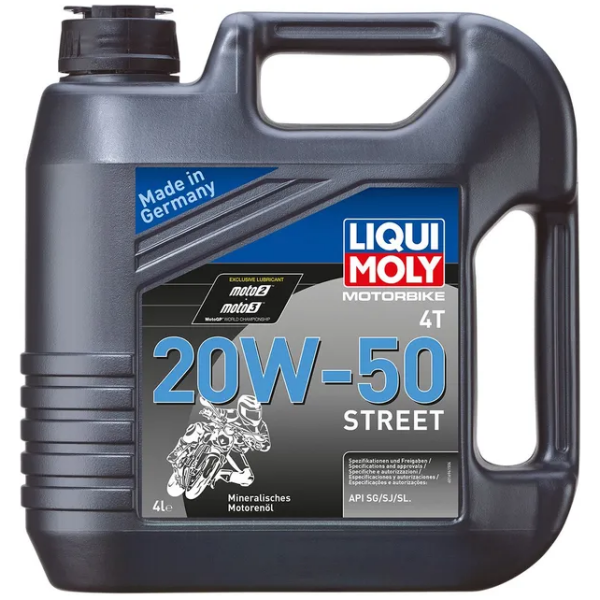 ENGINE OIL MOTORBIKE 4T 20W50 MINERAL 4 LITER