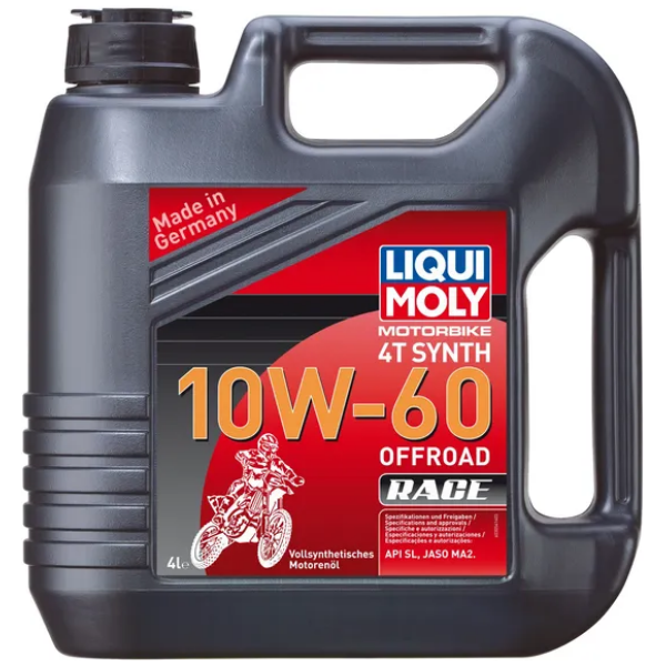 ENGINE OIL MOTORBIKE 4T 10W60 FULLY SYNTHETIC 4 LITER