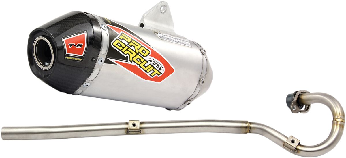 EXHAUST SYSTEM T-6 STAINLESS WITH ALUMINIUM CANISTER & CARBON END CAP