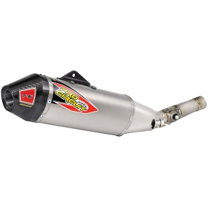 T-6 EURO EXHAUST SYSTEM STAINLESS STEEL WITH TITANIUM CANISTERS & CARBON END CAP