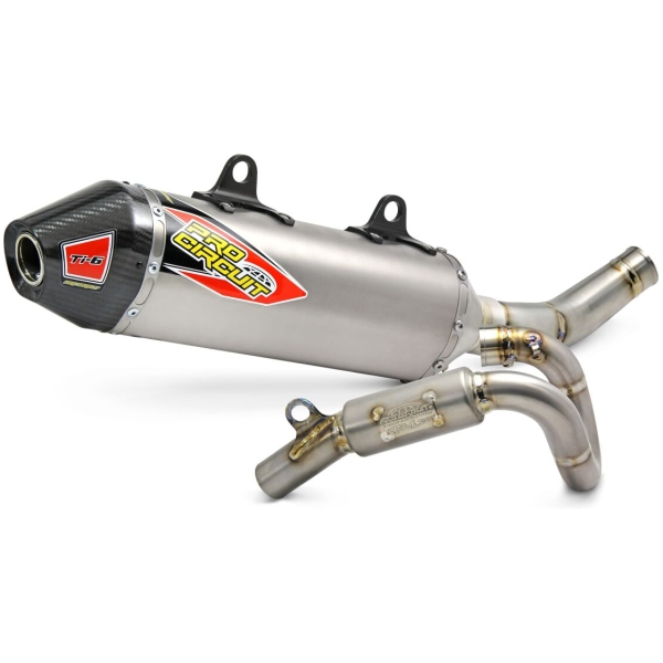 T-6 EURO EXHAUST SYSTEM STAINLESS STEEL WITH TITANIUM CANISTERS & CARBON END CAP