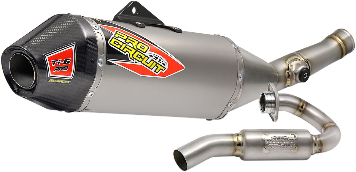 EXHAUST SYSTEM TI-6 PRO TITANIUM WITH CARBON END CAP