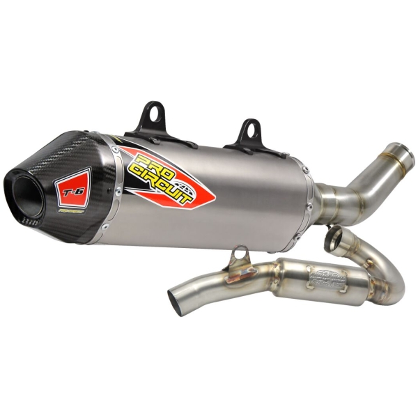 T-6 EURO EXHAUST SYSTEM STAINLESS STEEL WITH TITANIUM CANISTERS & CARBON END CAP