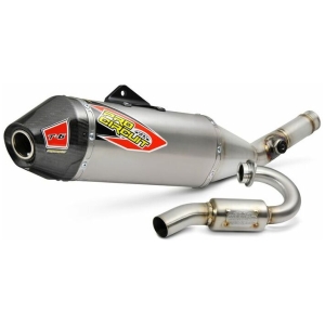 T-6 EURO EXHAUST SYSTEM STAINLESS STEEL WITH TITANIUM CANISTERS & CARBON END CAP