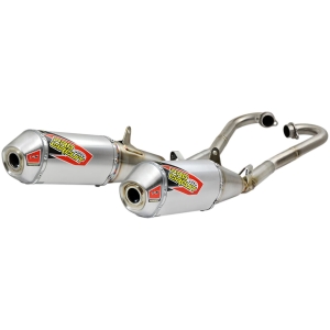 EXHAUST SYSTEM T-6 DUAL STAINLESS STEEL WITH ALUMINIUM CANISTER