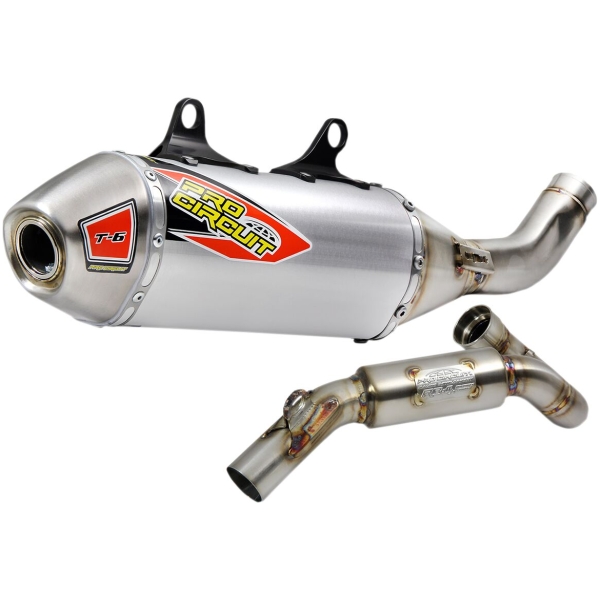 EXHAUST SYSTEM T-6 STAINLESS STEEL WITH ALUMINIUM CANISTER