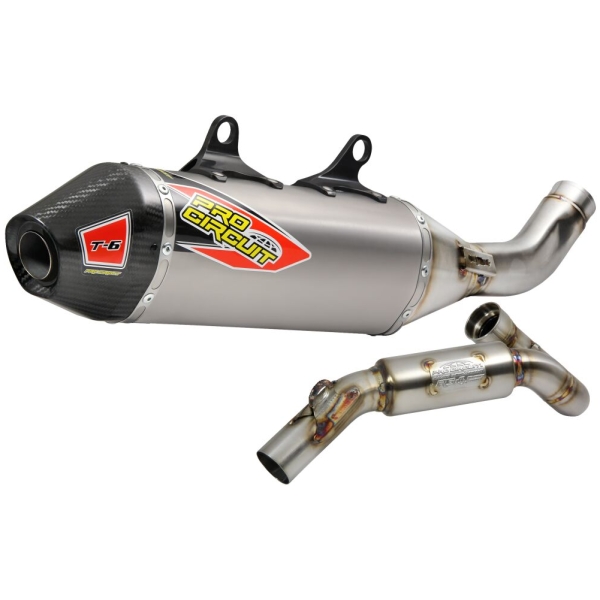 T-6 EURO EXHAUST SYSTEM STAINLESS STEEL WITH TITANIUM CANISTERS & CARBON END CAP - Bild 2