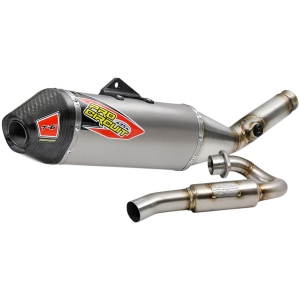 T-6 EURO EXHAUST SYSTEM STAINLESS STEEL WITH TITANIUM CANISTERS & CARBON END CAP