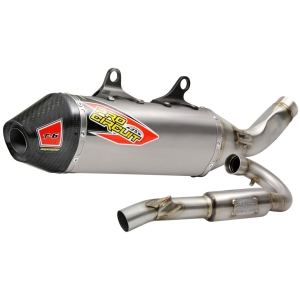 T-6 EURO EXHAUST SYSTEM STAINLESS STEEL WITH TITANIUM CANISTERS & CARBON END CAP