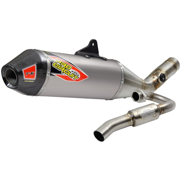 T-6 EURO EXHAUST SYSTEM STAINLESS STEEL WITH TITANIUM CANISTERS & CARBON END CAP