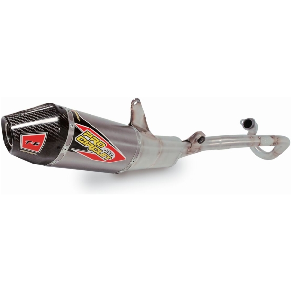 T-6 EURO EXHAUST SYSTEM STAINLESS STEEL WITH TITANIUM CANISTERS & CARBON END CAP