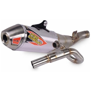 T-6 EXHAUST SYSTEM STAINLESS STEEL WITH ALUMINIUM CANISTERS & STAINLESS STEEL END CAP