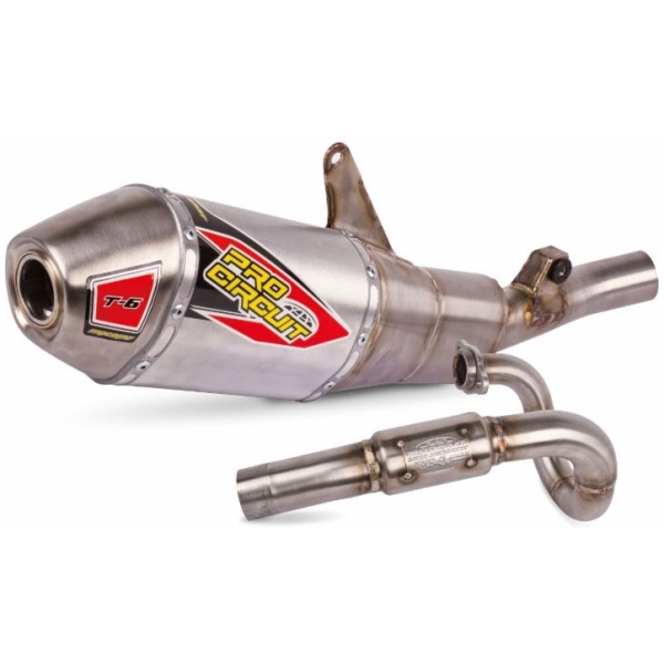 T-6 EXHAUST SYSTEM STAINLESS STEEL WITH ALUMINIUM CANISTERS & STAINLESS STEEL END CAP