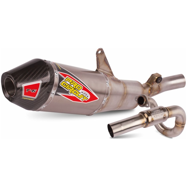 T-6 EURO EXHAUST SYSTEM STAINLESS STEEL WITH TITANIUM CANISTERS & CARBON END CAP