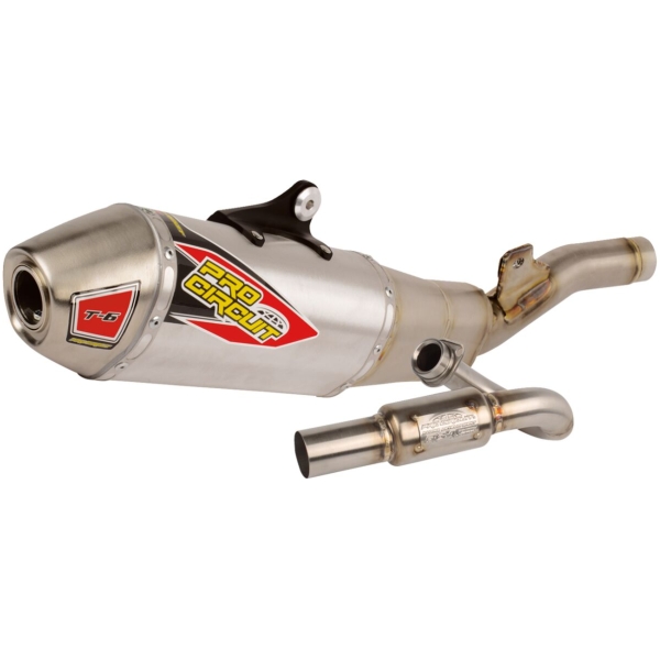 T-6 EXHAUST SYSTEM STAINLESS STEEL WITH ALUMINIUM CANISTERS & STAINLESS STEEL END CAP