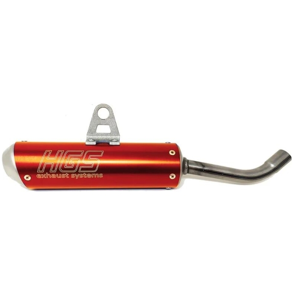 SSO MX SILENCER ALU ORANGE / SS END CAP